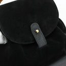 GUCCI Bamboo Rucksack Wildleder Schwarz Gold 003 2034 0030 Auth 177116-10
