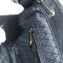 GUCCI Bamboo Rucksack Wildleder Schwarz Gold 003 2034 0030 Auth 177116-23