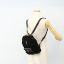 GUCCI Bamboo Rucksack Wildleder Schwarz Gold 003 2034 0030 Auth 177116-25