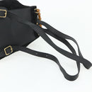 GUCCI Bamboo Rucksack Wildleder Schwarz Gold 003 2034 0030 Auth 177116-8