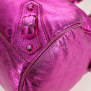 BALENCIAGA Mini Twiggy Hand Bag Leather 2way Pink 138223 Auth 177133V-16