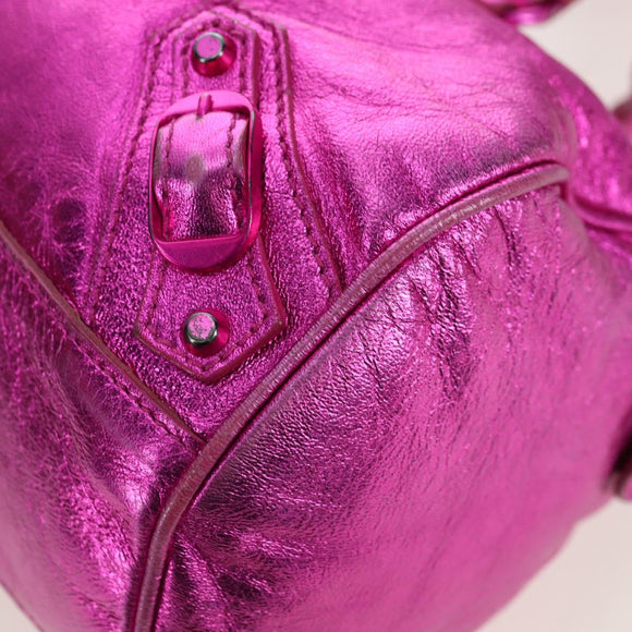 BALENCIAGA Mini Twiggy Hand Bag Leather 2way Pink 138223 Auth 177133V