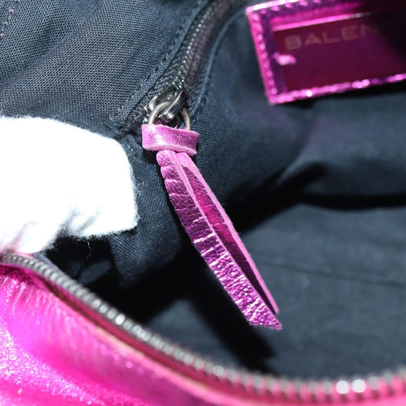 BALENCIAGA Mini Twiggy Hand Bag Leather 2way Pink 138223 Auth 177133V