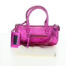 BALENCIAGA Mini Twiggy Hand Bag Leather 2way Pink 138223 Auth 177133V-12