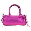 BALENCIAGA Mini Twiggy Hand Bag Leather 2way Pink 138223 Auth 177133V-2