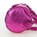 BALENCIAGA Mini Twiggy Hand Bag Leather 2way Pink 138223 Auth 177133V-3
