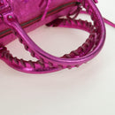 BALENCIAGA Mini Twiggy Hand Bag Leather 2way Pink 138223 Auth 177133V-7