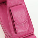 BALENCIAGA Super Busy Shoulder Bag Leather Pink Silver 762516 Auth 177134SM-7