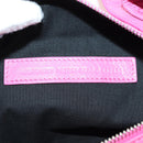 BALENCIAGA Super Busy Shoulder Bag Leather Pink Silver 762516 Auth 177134SM-11