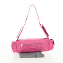 BALENCIAGA Super Busy Shoulder Bag Leather Pink Silver 762516 Auth 177134SM-12