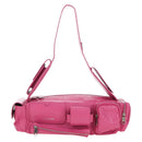 BALENCIAGA Super Busy Shoulder Bag Leather Pink Silver 762516 Auth 177134SM-2