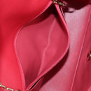 CHANEL Matelasse 20 Chain Shoulder Bag Lamb Skin Red Gold CC Auth 177140SAM-26
