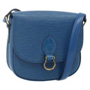 LOUIS VUITTON Epi Saint Cloud PM Shoulder Bag Blue M52195 LV Auth 177143A-1