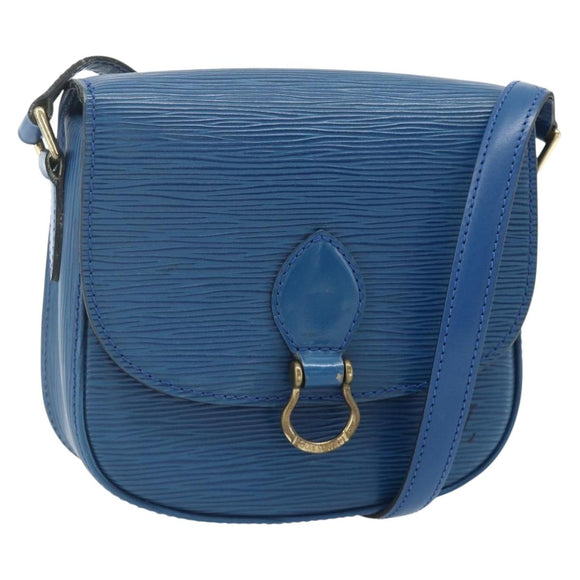 LOUIS VUITTON Epi Saint Cloud PM Shoulder Bag Blue M52195 LV Auth 177143A