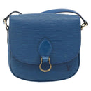 LOUIS VUITTON Epi Saint Cloud PM Shoulder Bag Blue M52195 LV Auth 177143A-2
