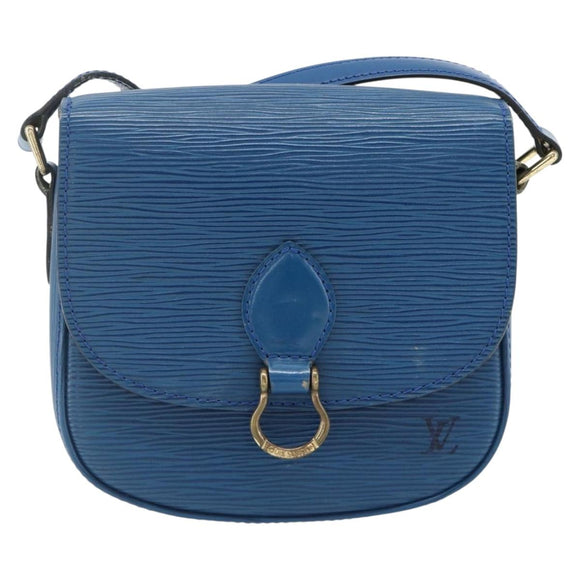 LOUIS VUITTON Epi Saint Cloud PM Shoulder Bag Blue M52195 LV Auth 177143A