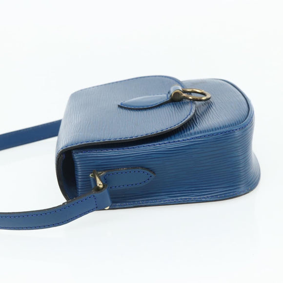 LOUIS VUITTON Epi Saint Cloud PM Shoulder Bag Blue M52195 LV Auth 177143A