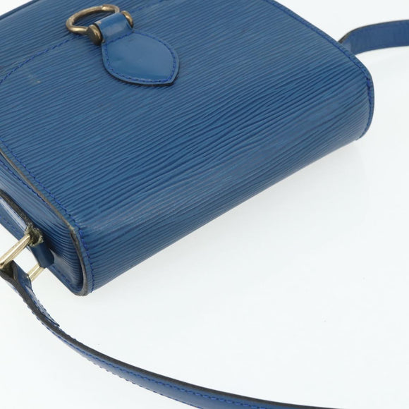 LOUIS VUITTON Epi Saint Cloud PM Shoulder Bag Blue M52195 LV Auth 177143A