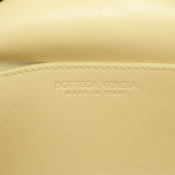 BOTTEGA VENETA Shoulder Bag Fur Yellow Gold Auth 177150M