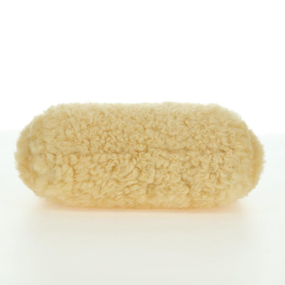 BOTTEGA VENETA Shoulder Bag Fur Yellow Gold Auth 177150M