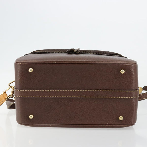GUCCI Bamboo Hand Bag Leather 2way Brown Gold 013 2122 2491 Auth 177151