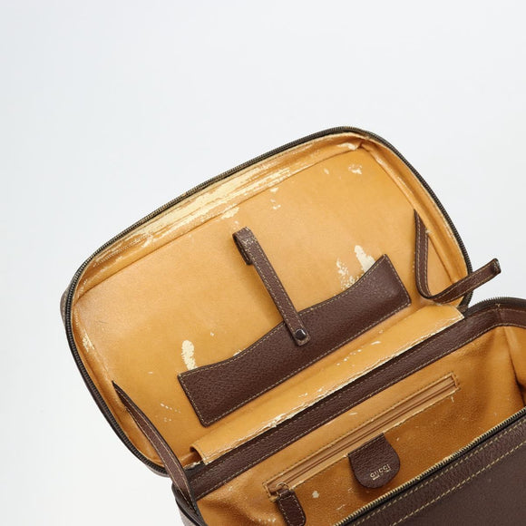GUCCI Bamboo Hand Bag Leather 2way Brown Gold 013 2122 2491 Auth 177151