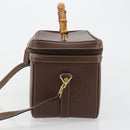 GUCCI Bamboo Hand Bag Leather 2way Brown Gold 013 2122 2491 Auth 177151-3