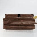 GUCCI Hand Bag Leather 2way Brown Gold 015 904 3681 Auth 177152-5