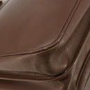 GUCCI Hand Bag Leather 2way Brown Gold 015 904 3681 Auth 177152-17