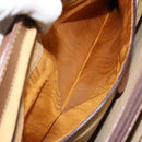 GUCCI Hand Bag Leather 2way Brown Gold 015 904 3681 Auth 177152-25