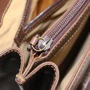 GUCCI Hand Bag Leather 2way Brown Gold 015 904 3681 Auth 177152-26