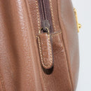GUCCI Hand Bag Leather 2way Brown Gold 015 904 3681 Auth 177152-28