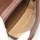GUCCI Hand Bag Leather 2way Brown Gold 015 904 3681 Auth 177152-29