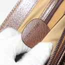 GUCCI Hand Bag Leather 2way Brown Gold 015 904 3681 Auth 177152-12
