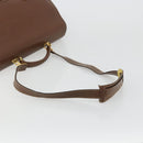 GUCCI Hand Bag Leather 2way Brown Gold 015 904 3681 Auth 177152-8