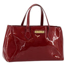 LOUIS VUITTON Monogram Vernis Wilshire PM Bag Pomme D'amour M93642 Auth 177153-1