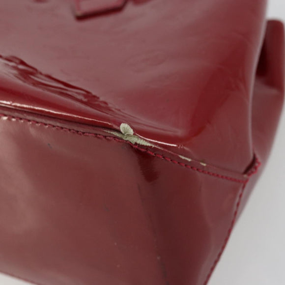 LOUIS VUITTON Monogram Vernis Wilshire PM Bag Pomme D'amour M93642 Auth 177153
