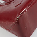 LOUIS VUITTON Monogram Vernis Wilshire PM Bag Pomme D'amour M93642 Auth 177153-13