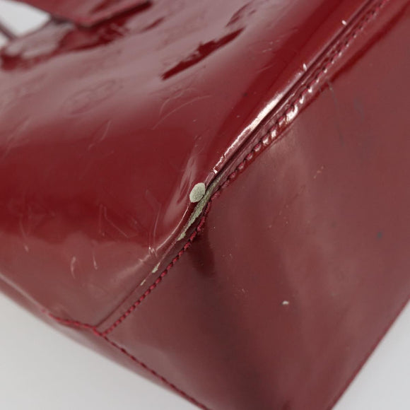 LOUIS VUITTON Monogram Vernis Wilshire PM Bag Pomme D'amour M93642 Auth 177153