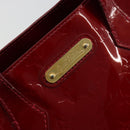 LOUIS VUITTON Monogram Vernis Wilshire PM Bag Pomme D'amour M93642 Auth 177153-17