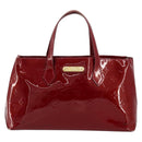 LOUIS VUITTON Monogram Vernis Wilshire PM Bag Pomme D'amour M93642 Auth 177153-2