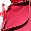 LOUIS VUITTON Monogram Vernis Wilshire PM Bag Pomme D'amour M93642 Auth 177153-23