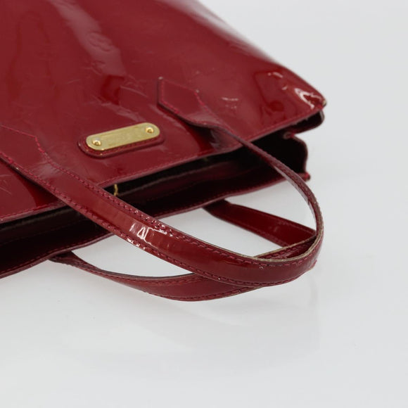 LOUIS VUITTON Monogram Vernis Wilshire PM Bag Pomme D'amour M93642 Auth 177153