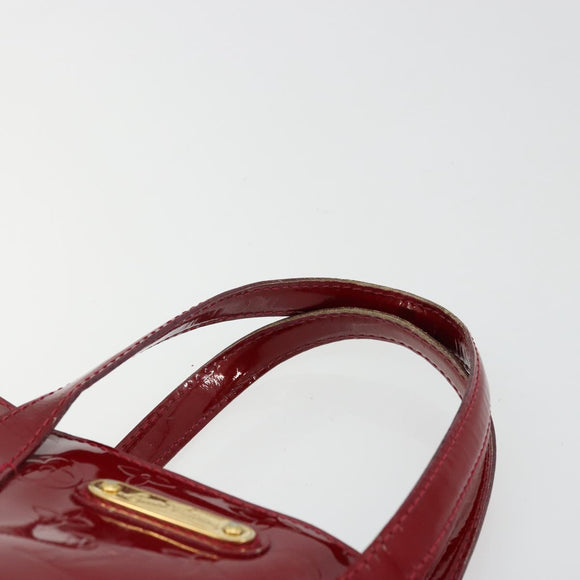 LOUIS VUITTON Monogram Vernis Wilshire PM Bag Pomme D'amour M93642 Auth 177153
