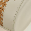BVLGARI Serpenti Forever Shoulder Bag Raffia Beige Auth 177156SAM-15