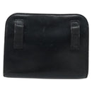 Salvatore Ferragamo Gancini Shoulder Bag Leather Navy Gold Auth 177157-2