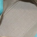 BALLY Hand Bag Suede 2way Light Blue Gold Auth 177158A-19