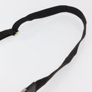 FENDI Zucca Canvas Shoulder Bag Black Brown Auth 177159A-8