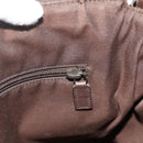 GUCCI GG Canvas Shoulder Bag Beige Silver 145857 Auth 177160-19