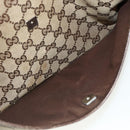 GUCCI GG Canvas Shoulder Bag Beige Silver 145857 Auth 177160-21